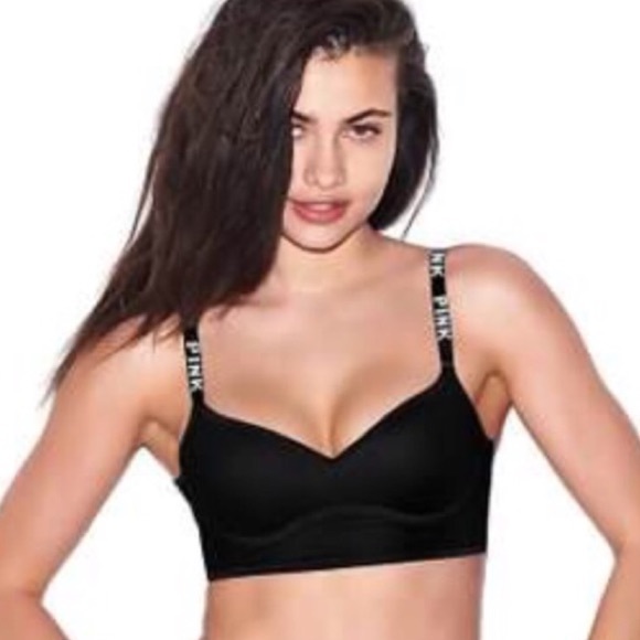 PINK Victoria's Secret Other - NEW VS Pink Caged Black Push Up Bralette Small